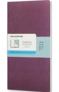 Moleskine Chapters Large Dotted Journal Plum Purple